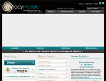 Tablet Screenshot of minceymarble.com